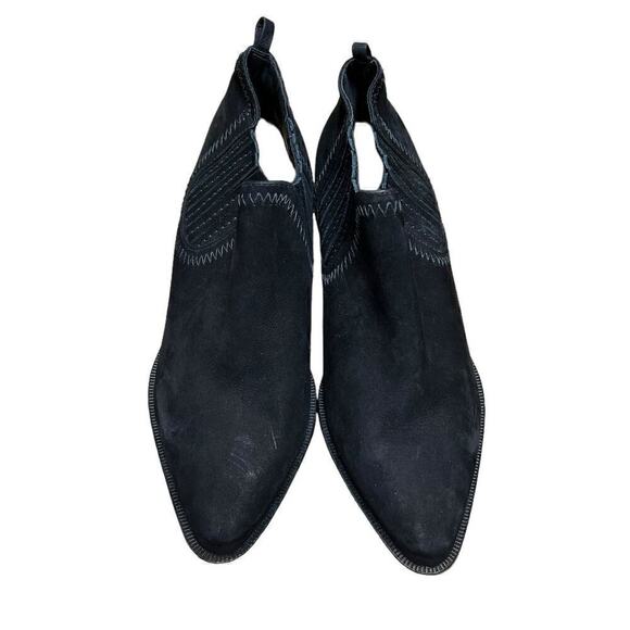 NWOT Schutz Jacqueline Black Suede Pull On Bootie - 7.5 - Picture 3 of 9